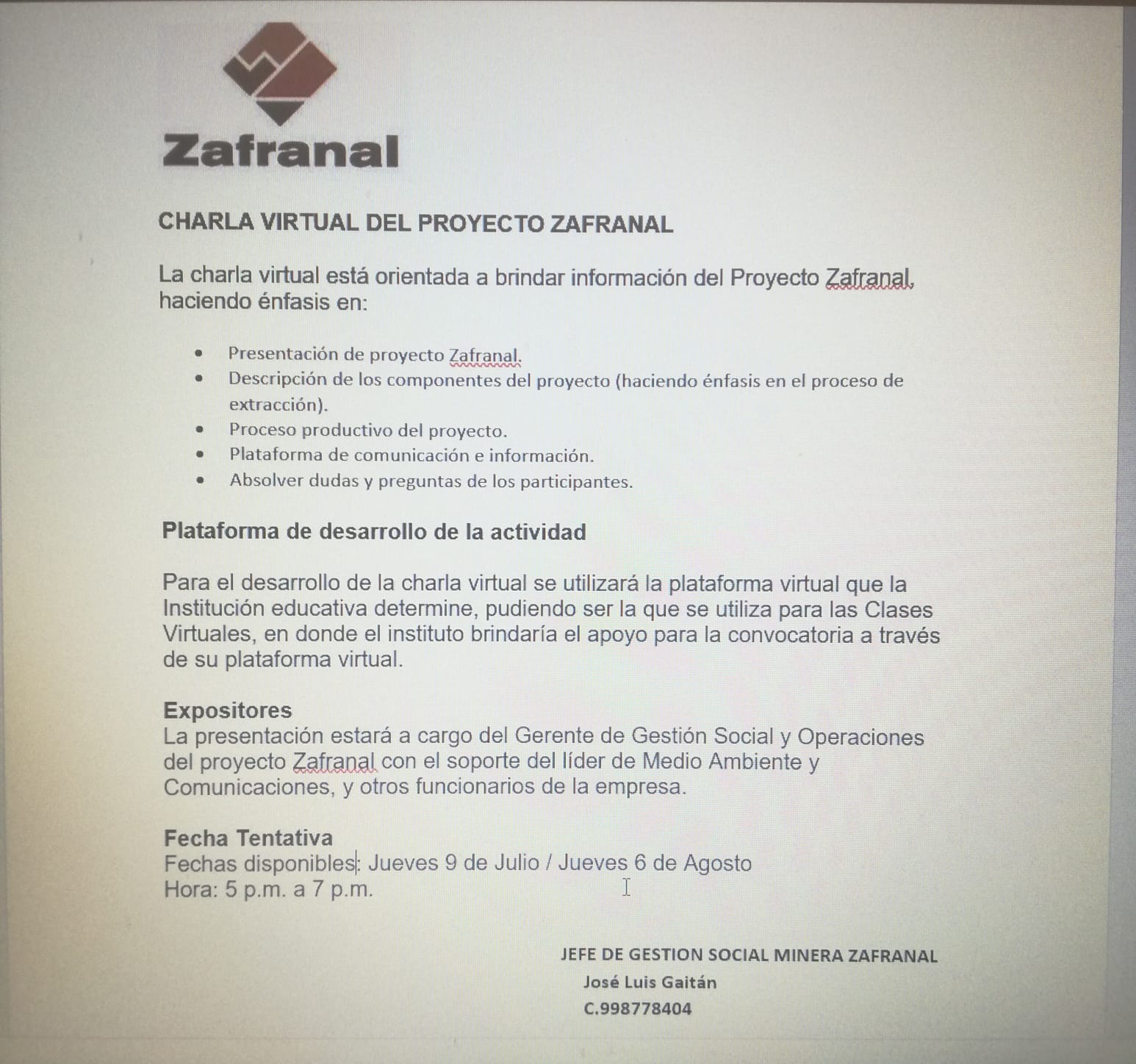 Zafranal